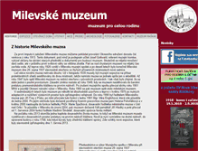 Tablet Screenshot of muzeumvmilevsku.cz